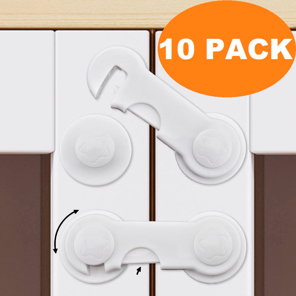Barnlås dubbeldörr 10-pack