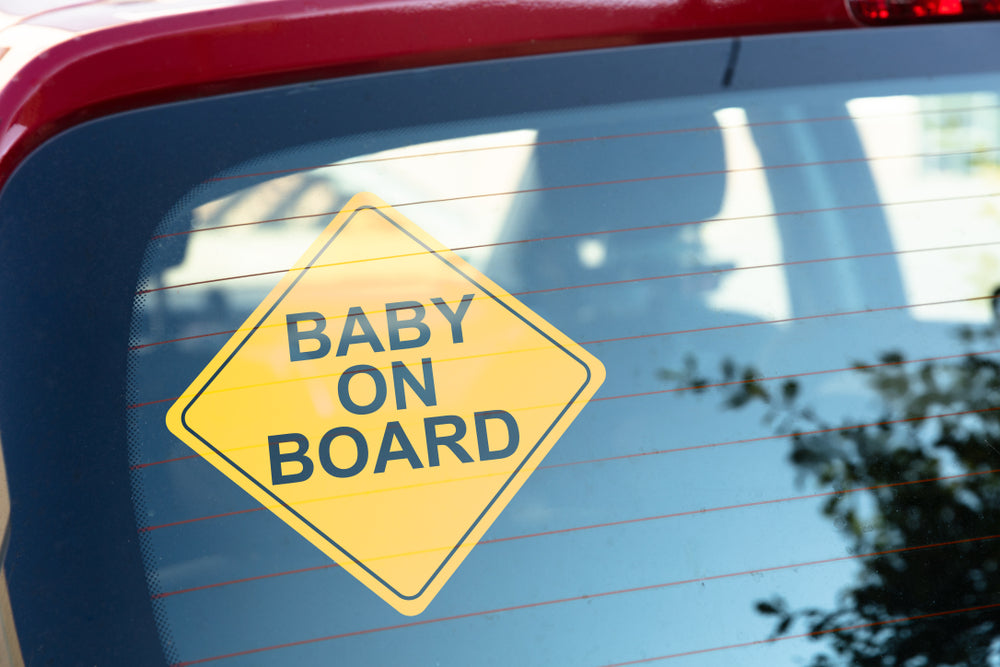 Baby on board skylt